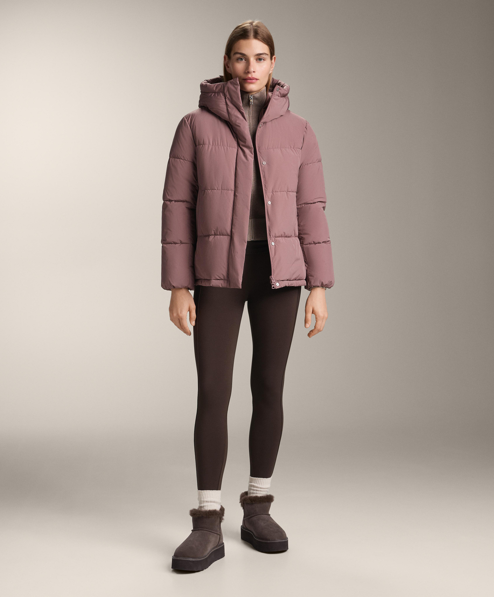 Oysho Водоотталкивающая утепленная куртка Primaloft®, фиолетово-розовый