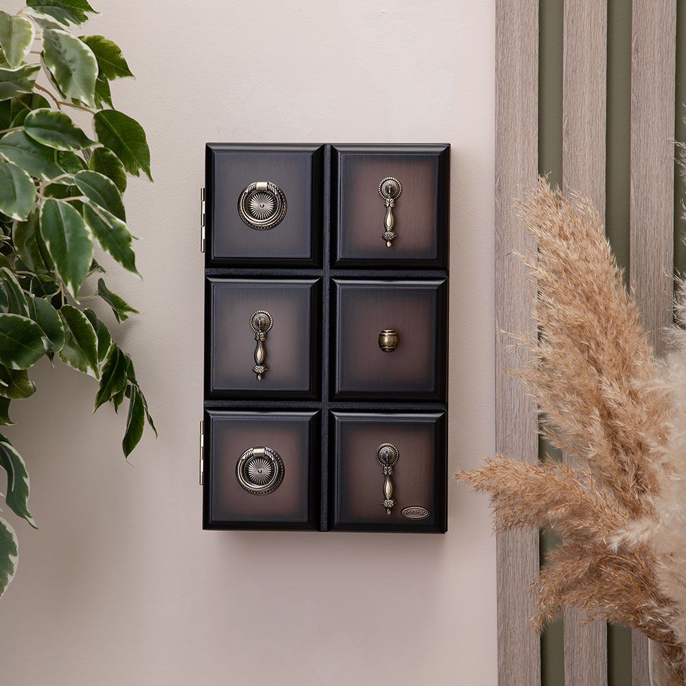 Полка - ключница Пандора Орех Оберджин Шоколад