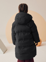 Куртка утепленная с капюшоном для девочки Next 441-964, Черный