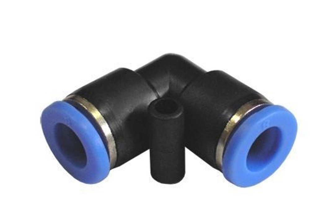 Фитинг пластик Г-обр.  ф=12мм (PUL 12) АТ-345/АТ10326