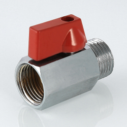 Кран шаровой MINI с внутренней/наружной резьбой 1/2"