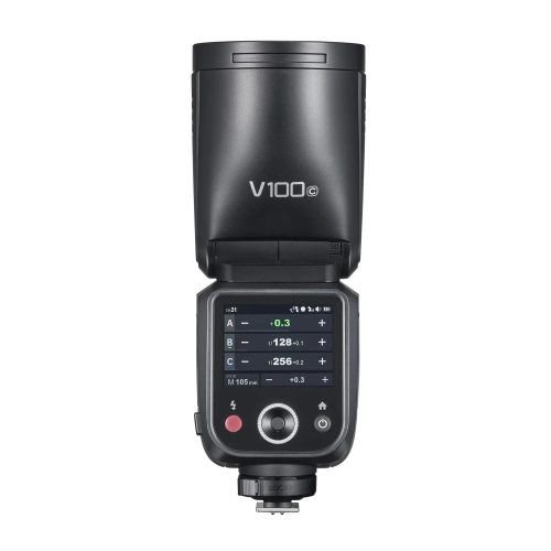 Вспышка накамерная Godox V100C TTL с круглой головкой для Canon