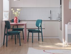 Стул Saga, рогожка, сине-зеленый