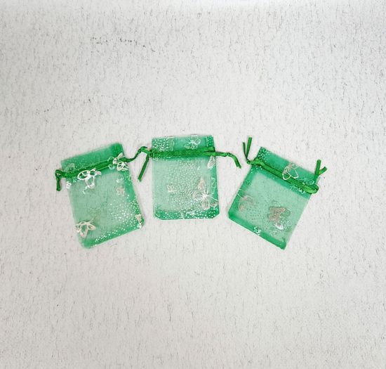 Мешок для подарков бирюза 20 шт