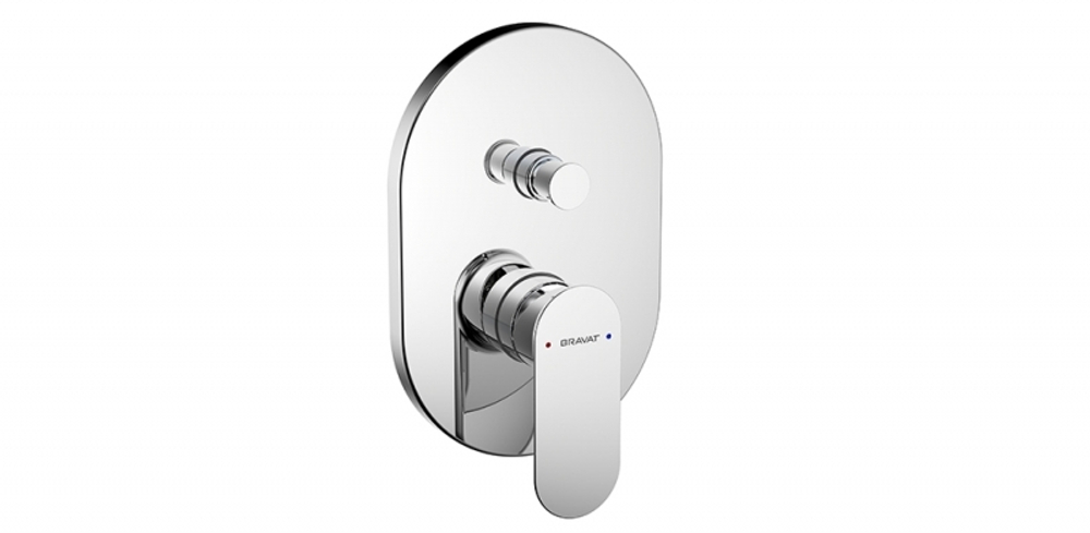 Смеситель встраиваемый в стену Bravat Gina (3-функц)
