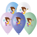 Шар латексный 35см Русалочка (Ассорти)