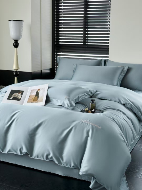 Постельное белье с одеялом из тенселя Blum | Blue