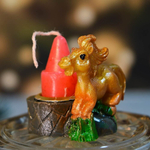 Фигурка Лошадь со свечей 3,7см