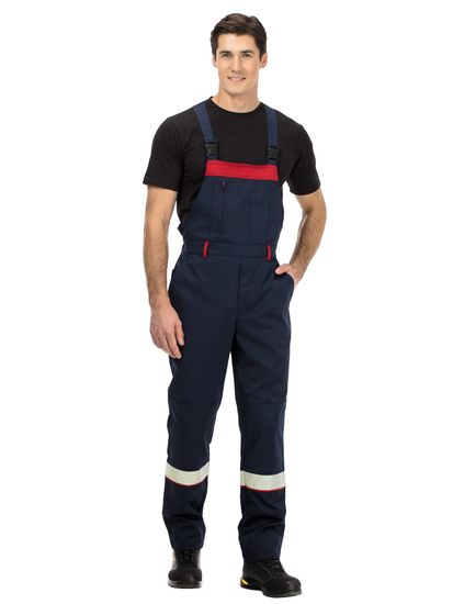 Костюм "Анкер" полукомбинезон (т.синий/красный)