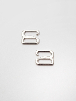 Кольцо, регулятор, крючок для бюстгальтера серебро 0,6-2 см