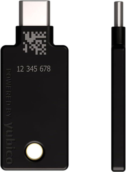 YubiKey 5C NFC — Ключ безопасности для двухфакторной аутентификации Защита онлайн-аккаунтов через USB-C и NFC, сертифицирован по стандарту FIDO