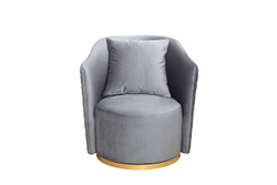 Кресло Верона(Verona/VD) вращающееся, велюр ,бирюзовый Colt1004-BIRUZ/золото 70x77x80см Garda Decor