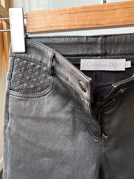 Кожаные брюки Christian Dior, 110