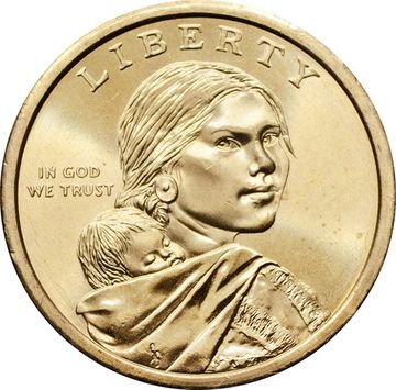 1 доллар (dollar) 2014 P США «Коренные Американцы - Гостеприимство индейцев»