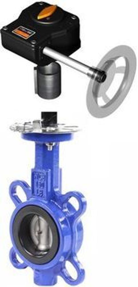 Water Butterfly Valve Elephant WCB-316L-EPDM body material - Carbon steel WCB, disk material - Stainless steel AISI 316L, seal - EPDM with gear Pro-Gear X-W