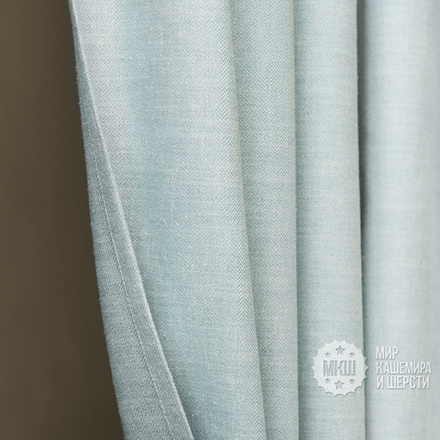 Шторы под лен КАННИ (арт. BL01-275-08) - (140х270)х2 см. - голубые