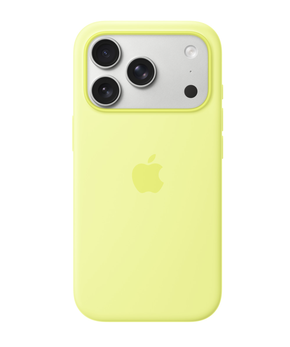 Чехол Apple Silicone Case MagSafe для iPhone 17 Pro Max (Neon Yellow)