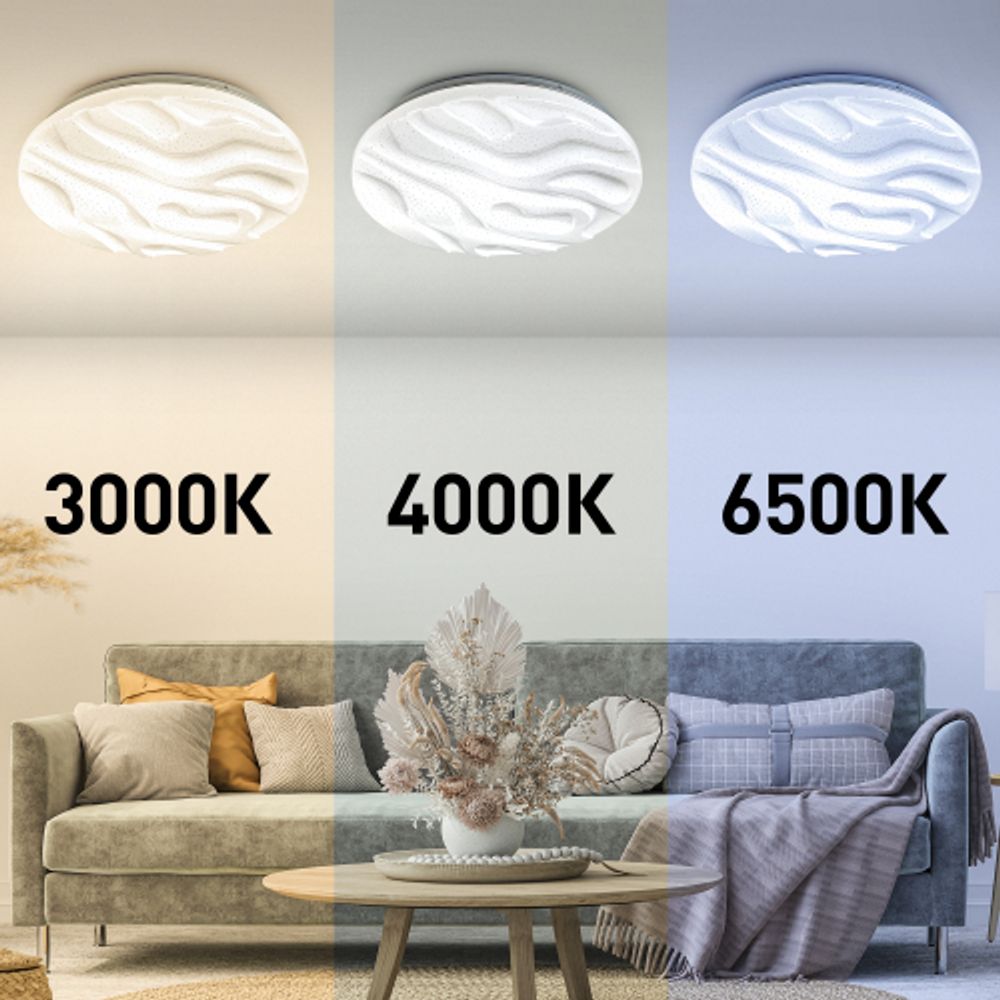 Светильник потолочный светодиодный ЭРА Классик с ДУ SPB-6 Wave 30 30Вт 3000-6500К 2550Лм | Светильники SPB-6 с ДУ