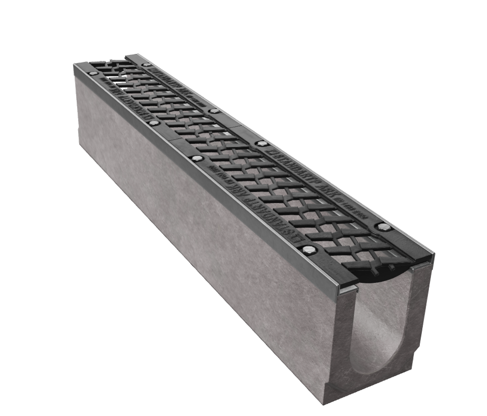 Лоток водоотводный BetoMax Drive ЛВ-10.16.21-Б бетонный Standartpark 40071