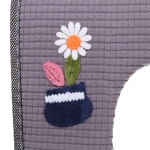 Чехол для сиденья унитаза «Кактус»серый