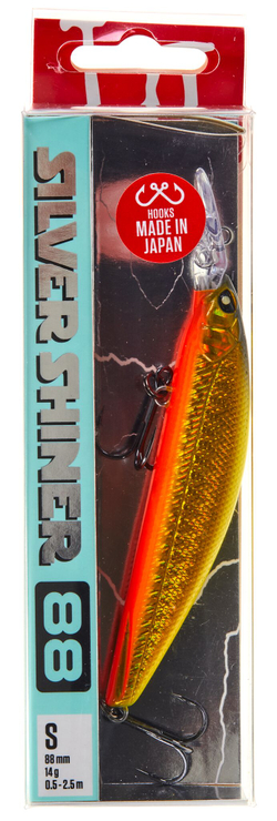 Воблер Lucky John Silver Shiner 88S, 8.8 см, 14 г, цвет 107