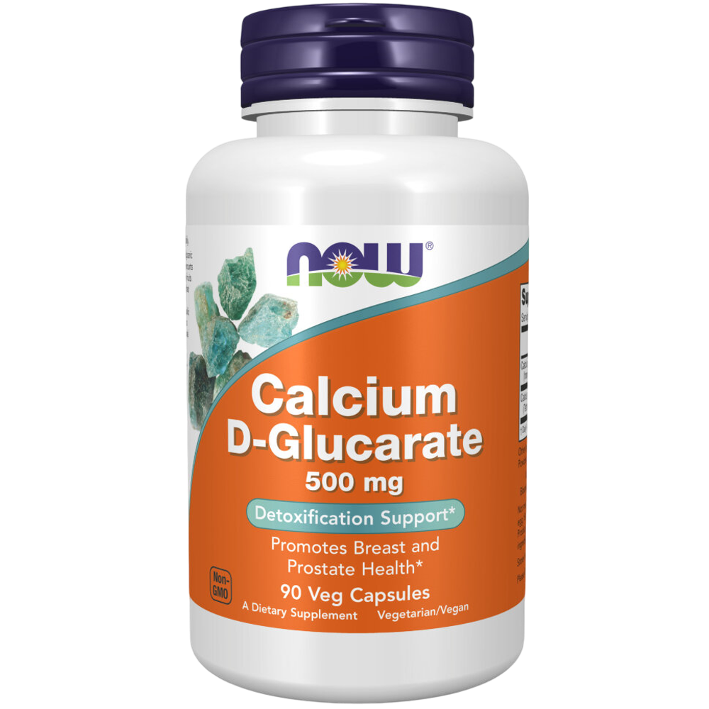 Now Foods Calcium D-Glucarate 500 mg 90 veg capsules, Кальций Д-Глюкарат