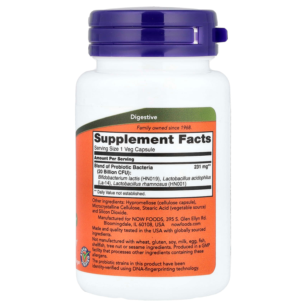 NOW Foods, пробиотик для женщин, 20 млрд КОЕ, 50 растительных капсул