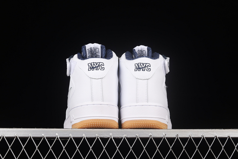 Nike Air Force 1 Mid QS Jewel NYC White Midnight Navy