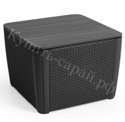 Столик - ящик под ротанг Keter Luzon Plus Flat Wicker