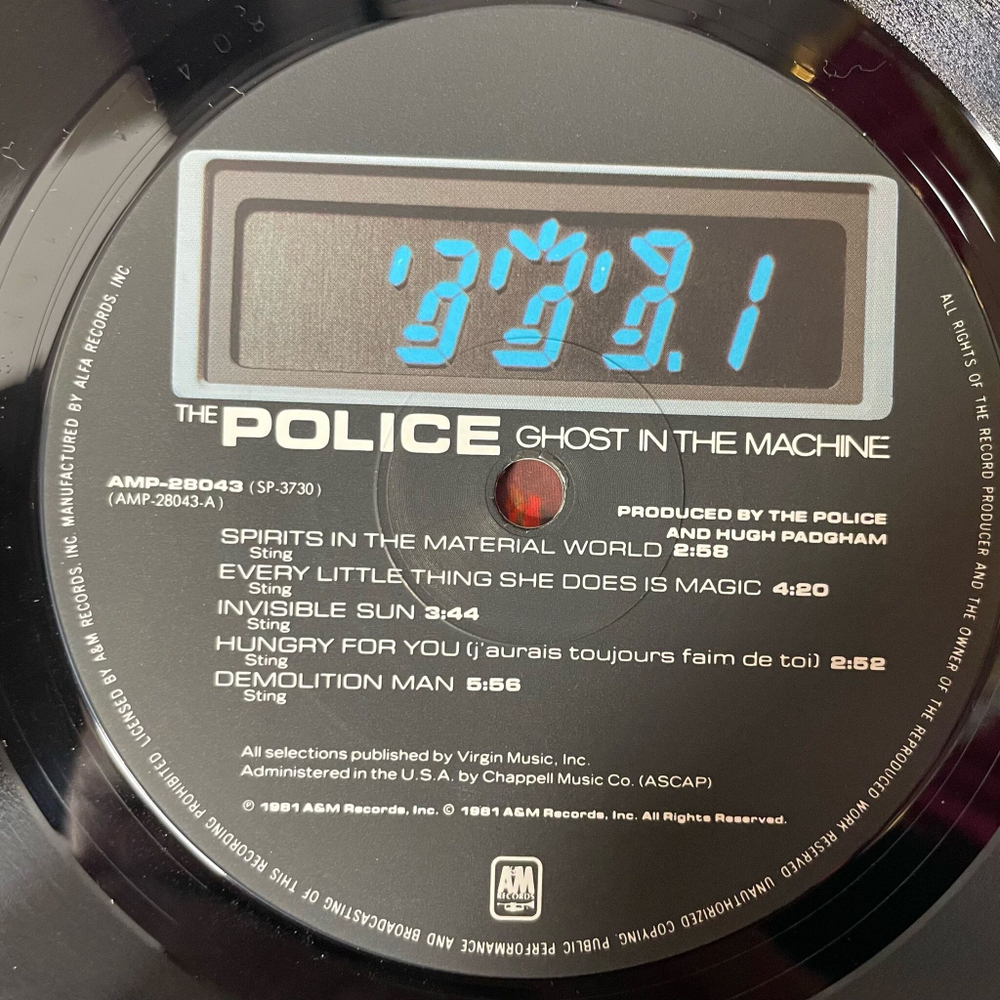 Винтажная виниловая пластинка LP The Police Ghost In The Machine (Japan 1981) (No Obi) Invisible Sun