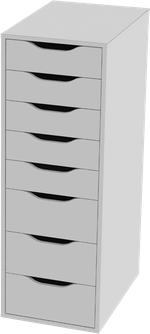 Комод Ингар 8 36x102x53, белый