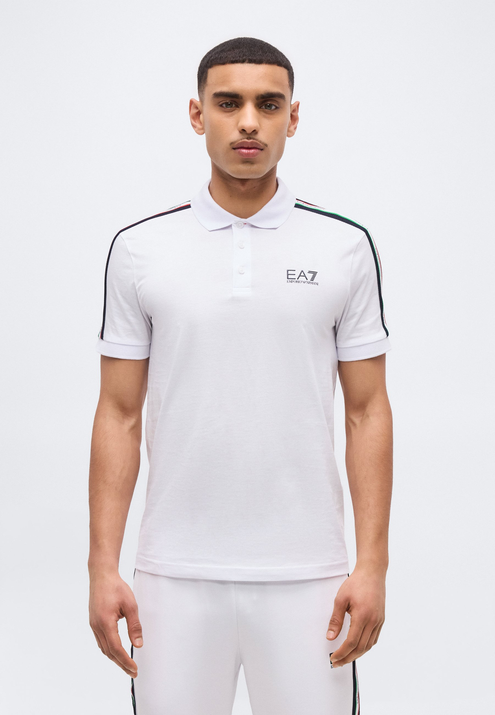 EA7 Emporio Armani ITALIAN SPIRIT - Футболка-поло - Белый