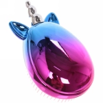 Расческа массажная «Единорог «, цвет розовый/синий , 11,5*6,5см