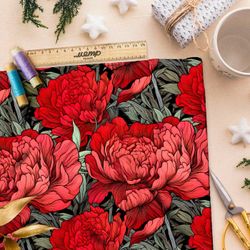 Ткань премиум бифлекс цветочная фантазия