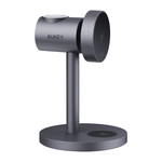 Зарядная станция MagSafe AUKEY MagFusion для iPhone, Apple Watch и AirPods (Qi2) Беспроводная зарядка: Qi 15 Вт, Qi 5 Вт, магнитное крепление для быстрой зарядки Apple Watch (Qi 5 Вт). Проводная зарядка: нет. Сертификации MFi и Qi2. Есть LED-индикация