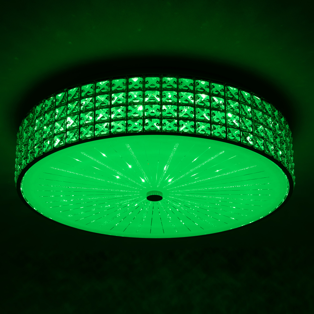 Citilux Портал CL32418G1 LED RGB Люстра хрустальная с пультом Хром