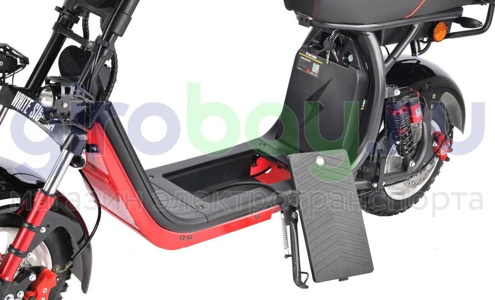 Электроскутер CityCoco WHITE SIBERIA PRO 2500w (Черный) фото 10 фото №15