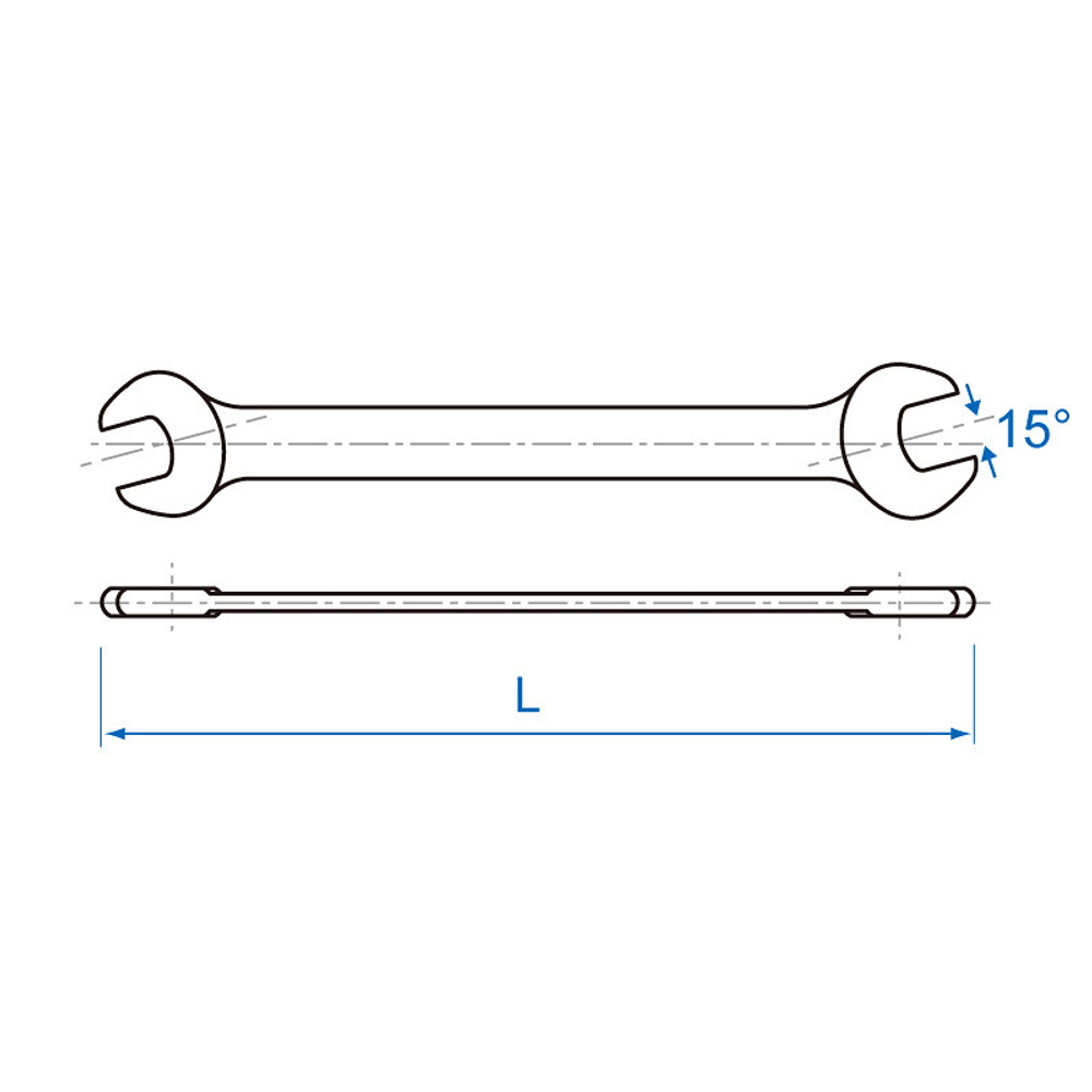 KING TONY (19000911) Ключ рожковый 9 x 11 мм