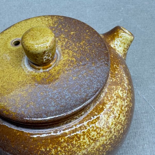 Чайник коричневый, керамика, 130мл