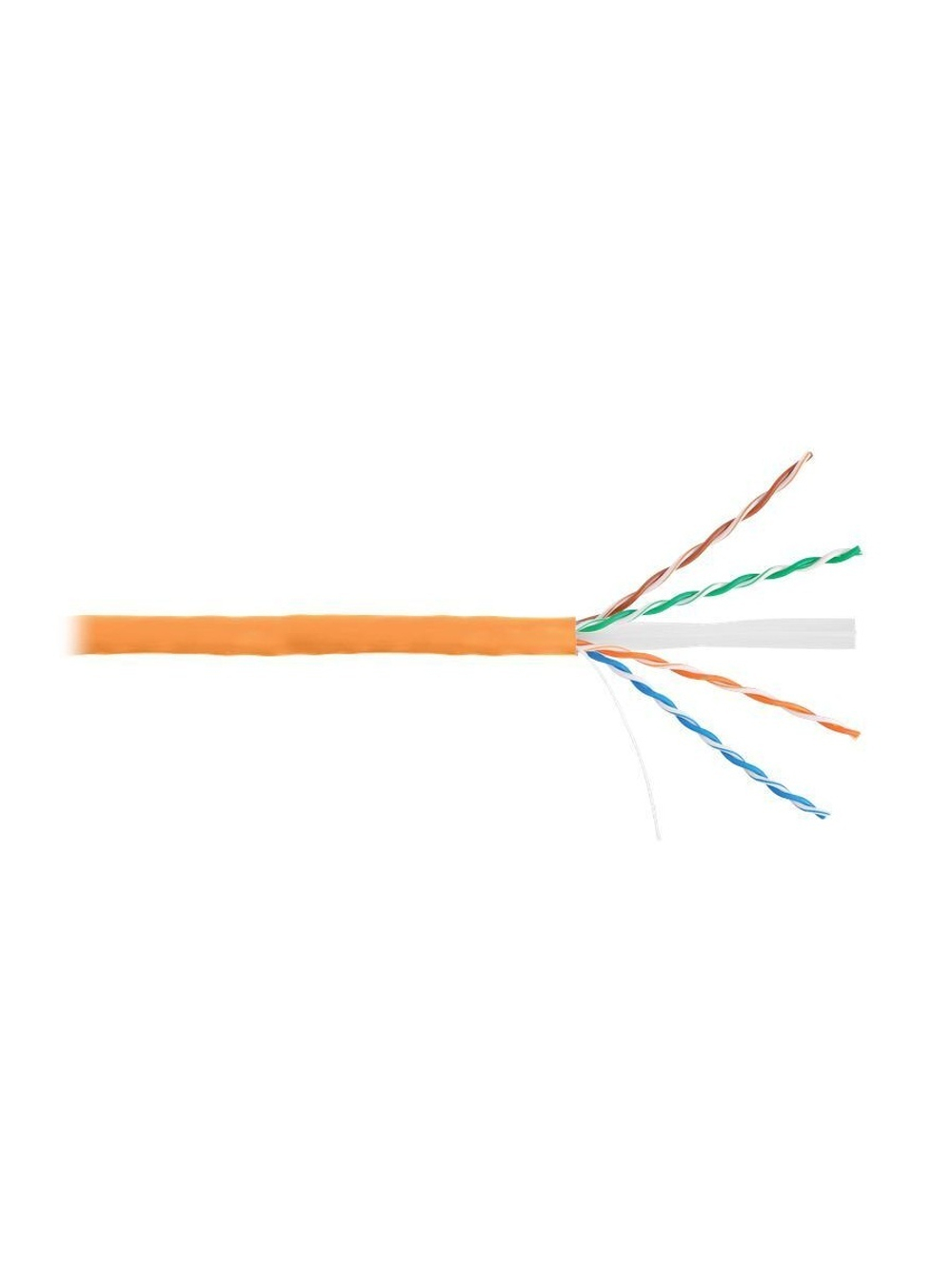 Кабель U/UTP кат.6 4 пары LSZHнг(B)-HF оранж. (уп.305м) NETLAN EC-UU004-6-LSZH-OR
