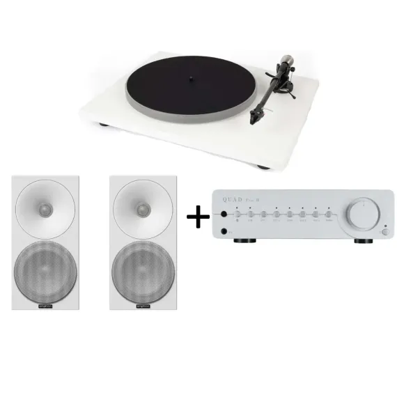 Auris Blues White + Quad Vena II Silver + Amphion Helium510 White