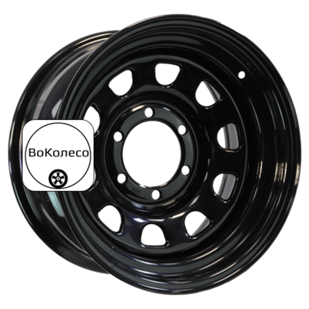 8x16/6x139,7 ET-10 D110 Toyota Hilux 2.5D, 3.0D Semicircle Gloss Black (LTM) ZEPP 4x4