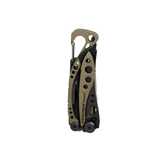 Мультитул-инструмент Leatherman Мод. Skeletool BLACK COYOTE TAN (7 инструментов)(10см)(142г.)