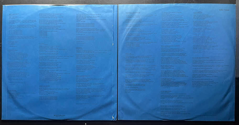 The Beatles ‎– 1967-1970 2LP (Япония 1976г.)