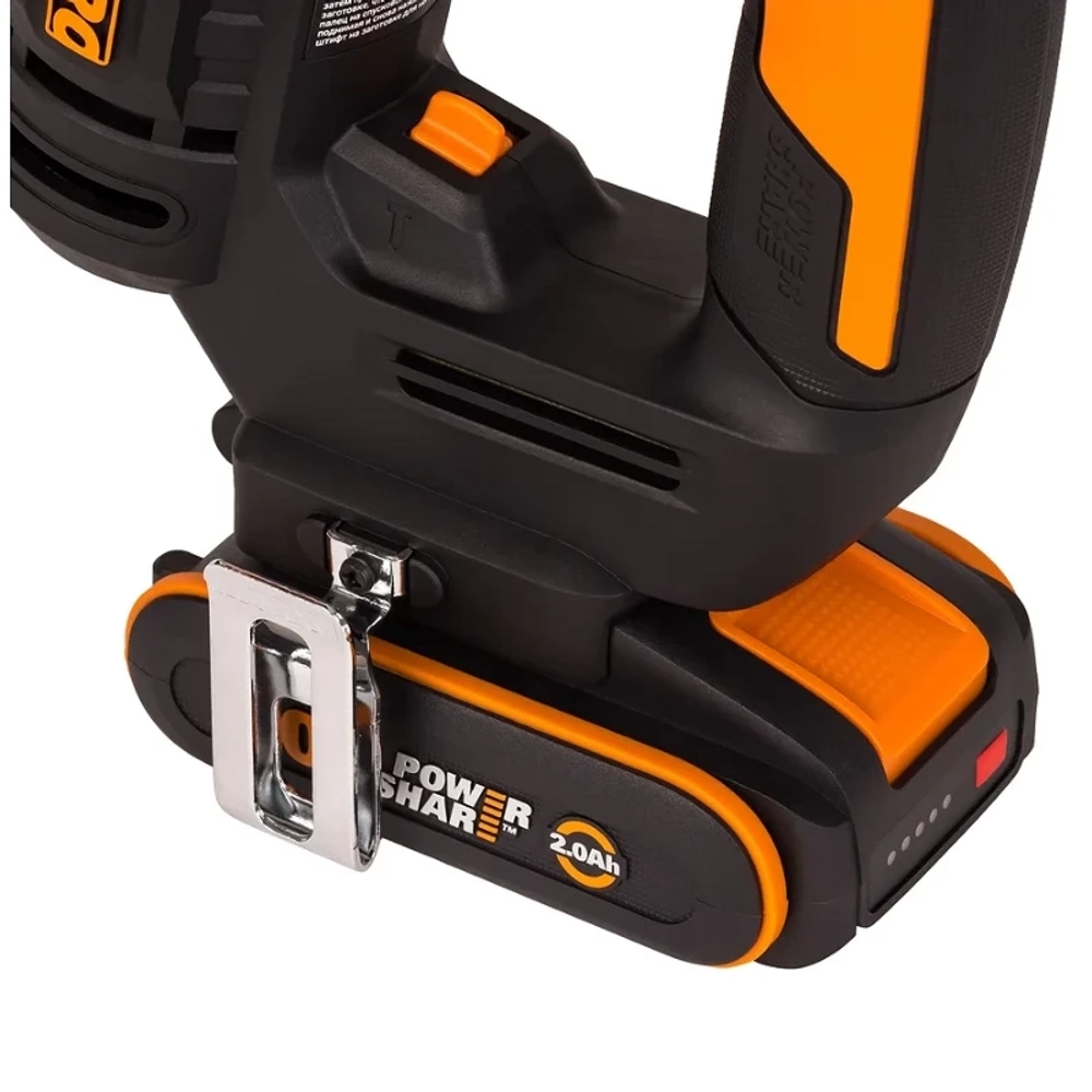 WORX WX842 аккумуляторный гвоздезабивной пистолет (1 x 2 Ач, ЗУ)