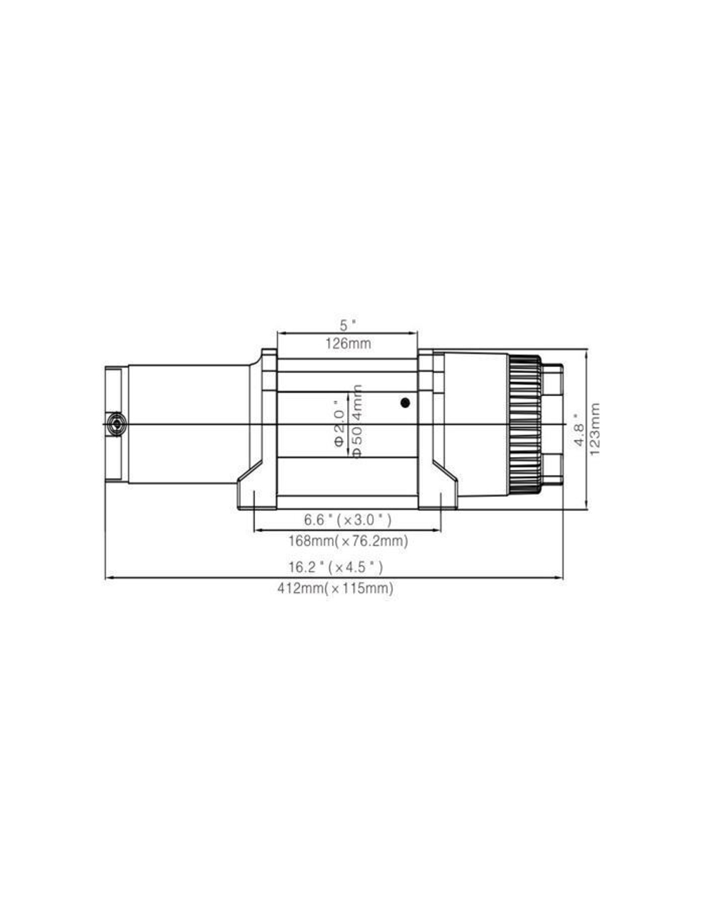 Лебёдка электрическая 12V Runva 4500 lbs 2041 кг