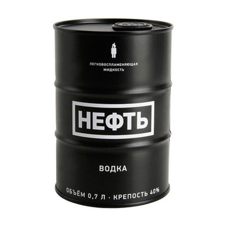 Водка "НЕФТЬ" , крепость 40% ж/б 0,75л
