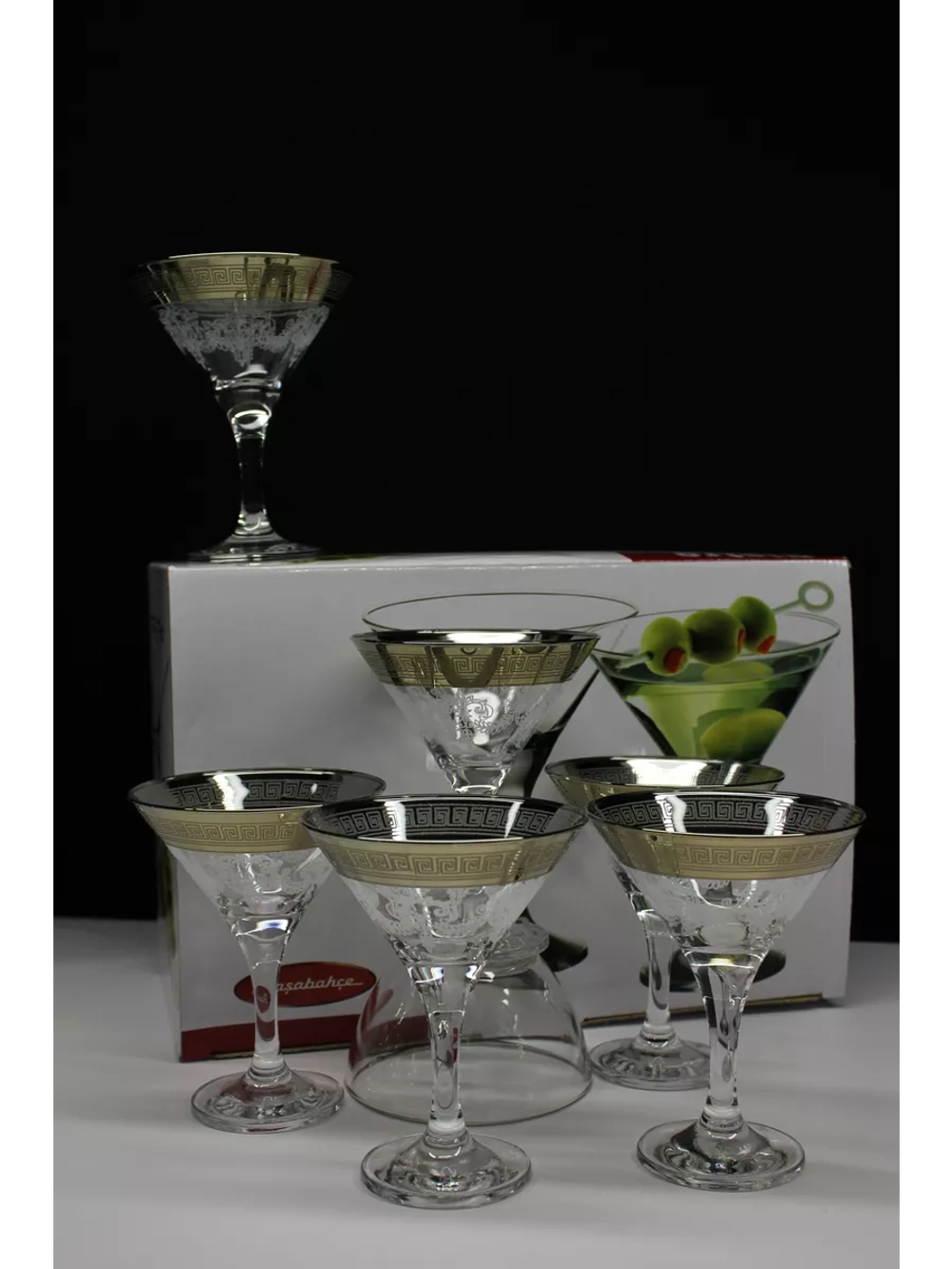 Бокалы для мартини 6 шт по 170 мл