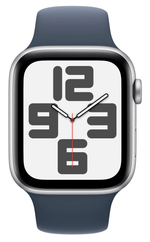 Умные часы Apple Watch SE (Gen 2) 44mm Silver Al S Blue SB M/L GPS (MREE3)