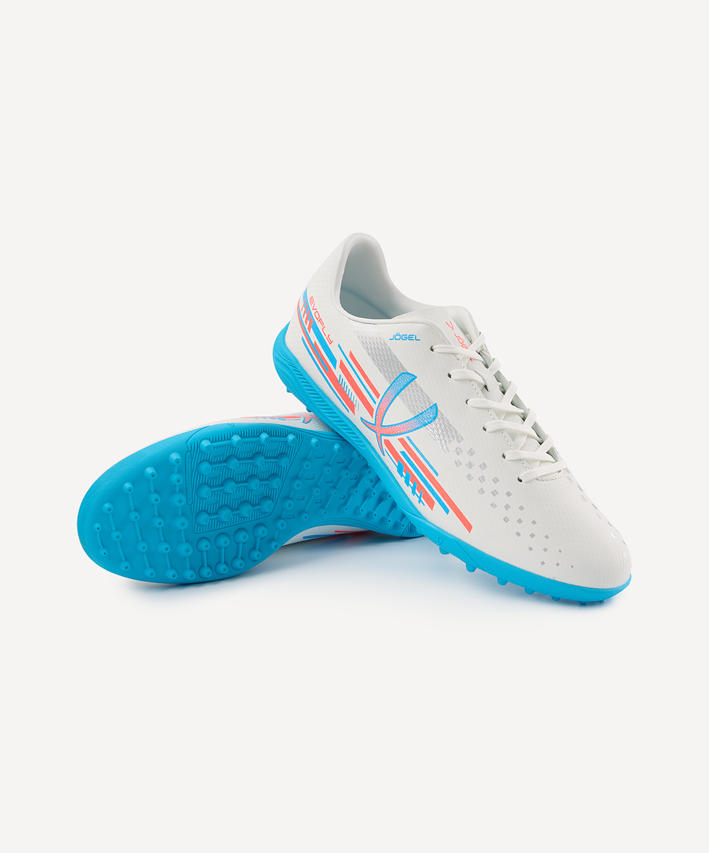 Бутсы многошиповые Evofly TF Talant White/blue